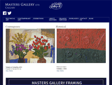 Tablet Screenshot of mastersgalleryltd.com